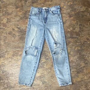 Trendy Distressed Blue Women's Jeans